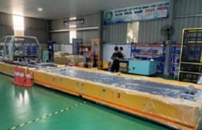 Dây chuyền thiết bị trong quá trình lắp đặt