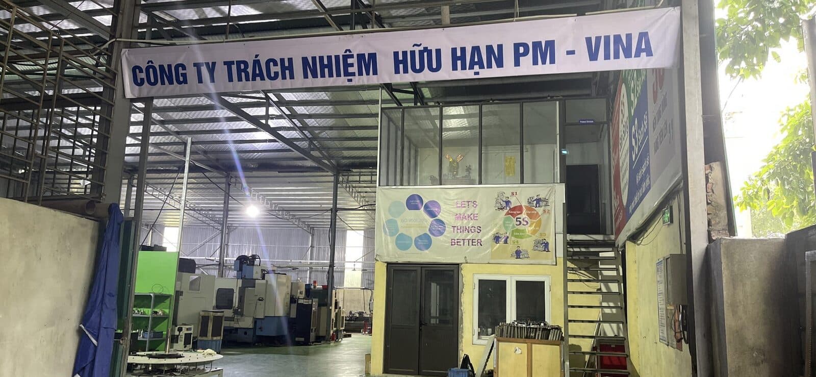 Nhà xưởng gia công NC của PM-Vina tại Quốc Oai