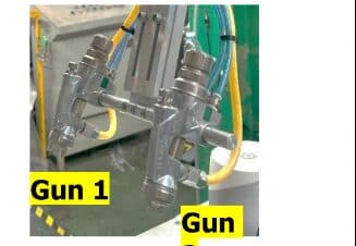 Cụm súng phun trong hệ thống tự động